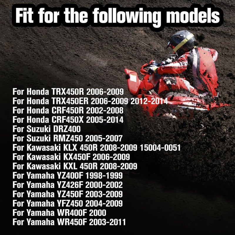 KH866 Carburetor Main Jet Kit fit for Yamaha YZ400F WR400F YZ426F YZ450F WR450F YFZ450, Suzuki DRZ400 RMZ450 – #160 165 170 175 180 185 190 195 200, 45 48 50 52 55 Pilot Jets Slow Needle Set Replace Crab - Image 3